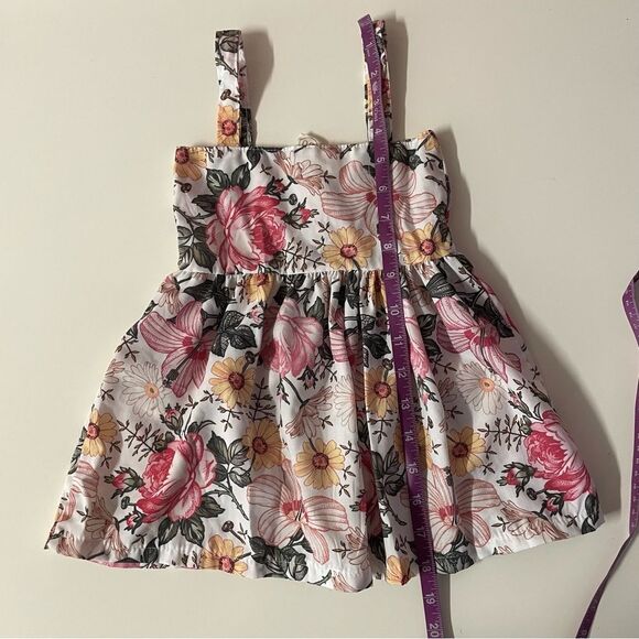 Baby Girls’ White Floral Button Down Sun Dress EUC 9-12 Months - Picture 7 of 9